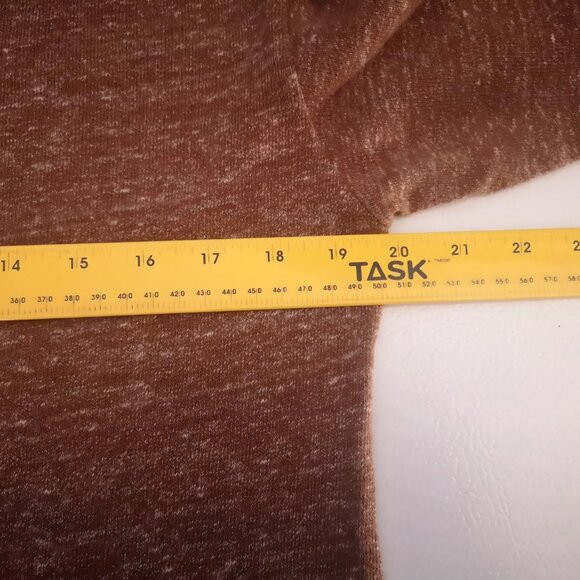 Old Navy Ladies Size Medium Petite Rust & Beige Turtleneck Sweater Dress - Picture 6 of 7